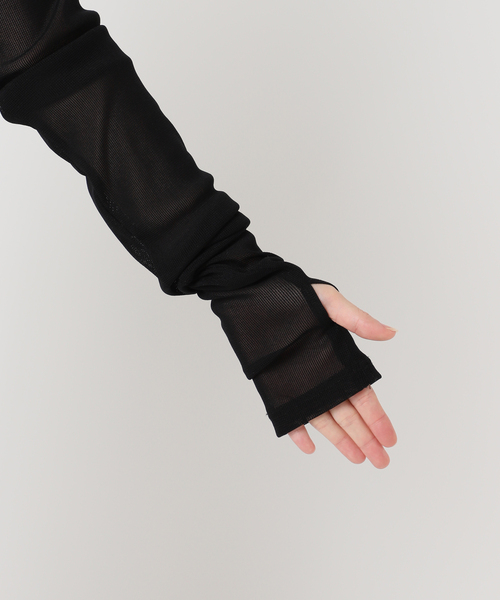 CITYSHOP（シティーショップ）の「《追加5》SHEER HIGH NECK TOP：カットソー（Tシャツ/カットソー・レディース・ベージュ/ブラック/ブルー系その他・FREE）」の11枚目の写真