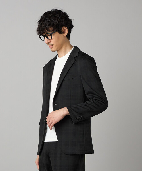 COMME CA MEN(コムサメン)の「【セットアップ対応】〔IL PRINCIPE〕 ジャージー シングルテーラードジャケット(テーラードジャケット・メンズ・チャコールグレー/ブラック・S/L/M)」の13枚目の写真