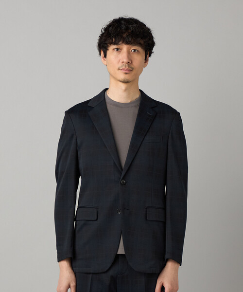 COMME CA MEN(コムサメン)の「【セットアップ対応】〔IL PRINCIPE〕 ジャージー シングルテーラードジャケット(テーラードジャケット・メンズ・チャコールグレー/ブラック・S/L/M)」の15枚目の写真