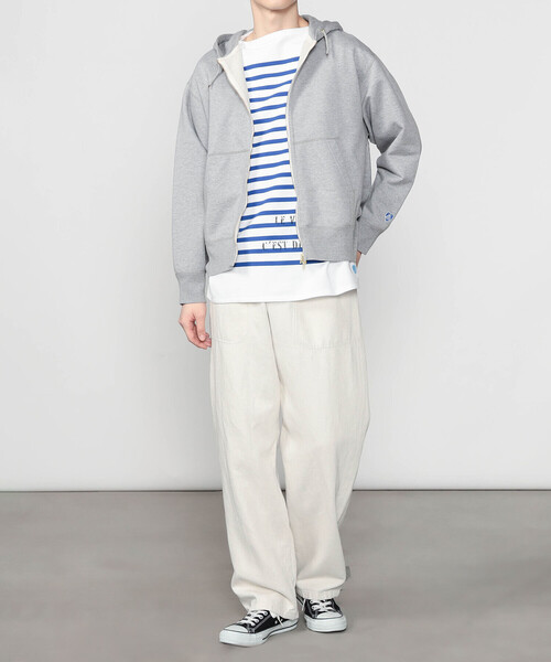 ORCIVAL（オーシバル）の「ORCIVAL | 裏毛 コットン フレンチテリージップフーディー MEN（パーカー・メンズ・グレー/ダークネイビー・3/5/4）」の17枚目の写真