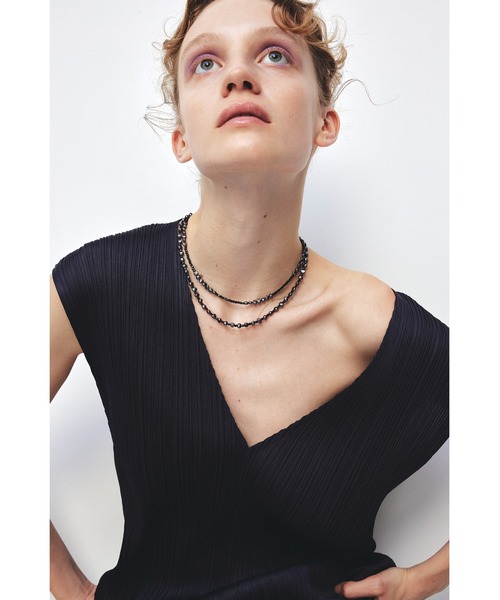 les bonbon（ルボンボン）の「【les bonbon】ombre pearl necklace/オンブレ パール ネックレス（ネックレス・レディース・ブラック・FREE）」の5枚目の写真