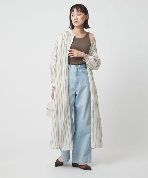 green label relaxing（グリーンレーベルリラクシング）の「ベーシック リブ タンクトップ（タンクトップ・レディース・ブラック/オフホワイト/モカ/その他1・FREE）」の8枚目の写真