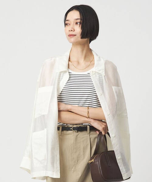 green label relaxing（グリーンレーベルリラクシング）の「ベーシック リブ タンクトップ（タンクトップ・レディース・ブラック/オフホワイト/モカ/その他1・FREE）」の13枚目の写真