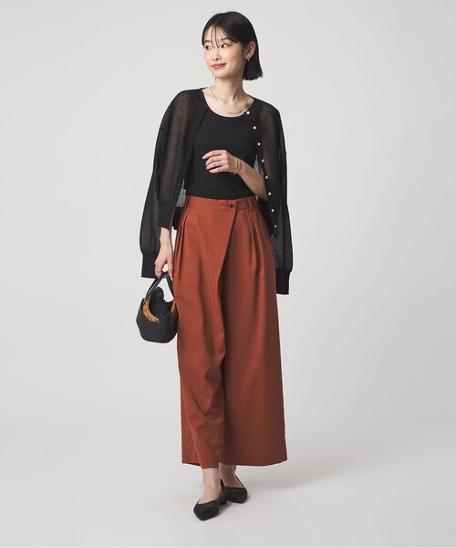 green label relaxing（グリーンレーベルリラクシング）の「ベーシック リブ タンクトップ（タンクトップ・レディース・ブラック/オフホワイト/モカ/その他1・FREE）」の18枚目の写真