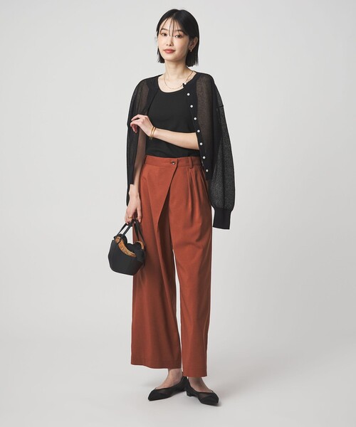 green label relaxing（グリーンレーベルリラクシング）の「ベーシック リブ タンクトップ（タンクトップ・レディース・ブラック/オフホワイト/モカ/その他1・FREE）」の19枚目の写真