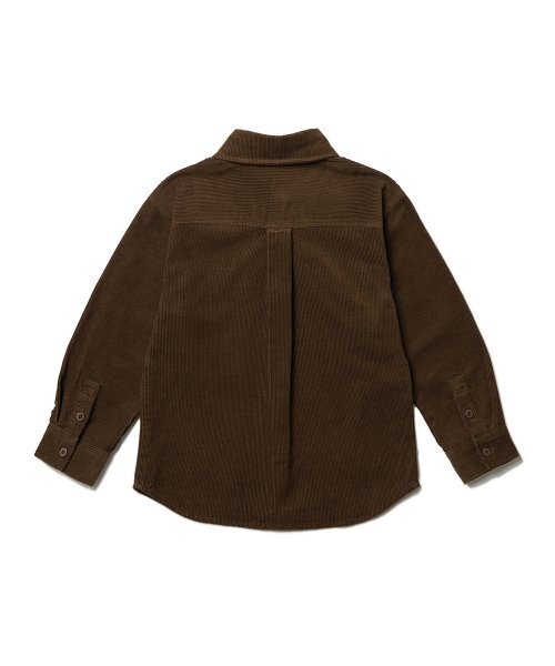 MUSINSA STANDARD KIDS（ムシンサスタンダードキッズ）の「リラックスドコーデュロイシャツ[ブラウン]（シャツ/ブラウス・レディース・その他・100/110/120/130/150/140）」の3枚目の写真