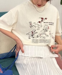 DOUBLE NAME（ダブルネーム）の「部活恐竜刺しゅうTEE（Tシャツ/カットソー）」