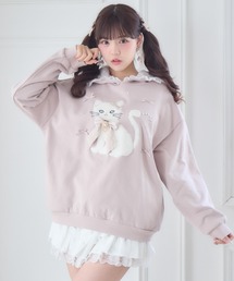 ROJITA（ロジータ）の「RibbonCatスウェットパーカー（パーカー）」