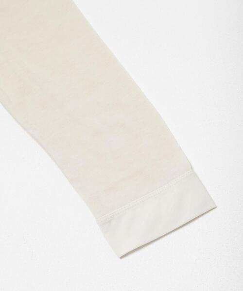 URBAN RESEARCH ROSSO WOMEN（アーバンリサーチ　ロッソ）の「シルク混ドッキングカットソー（Tシャツ/カットソー・レディース・ベージュ系その他/オフホワイト/ブラック・FREE）」の17枚目の写真