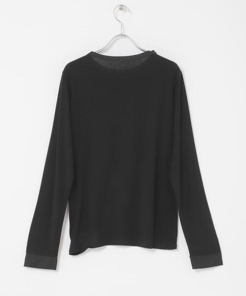 URBAN RESEARCH ROSSO WOMEN（アーバンリサーチ　ロッソ）の「シルク混ドッキングカットソー（Tシャツ/カットソー・レディース・ベージュ系その他/オフホワイト/ブラック・FREE）」の22枚目の写真