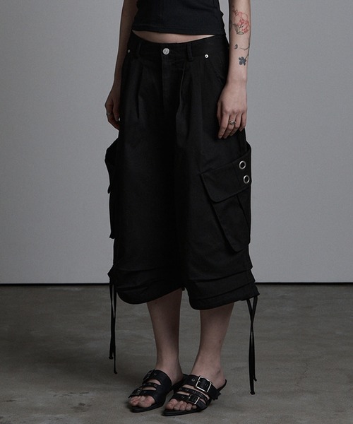 as you are（アズユーアー）の「◇ASYOUARE◇ストリング アイレット バミューダ パンツ STRING EYELET BERMUDA PANTS（カーゴパンツ・レディース・チャコール/ブラック・M/S）」の22枚目の写真