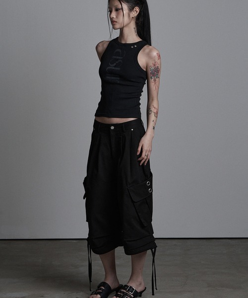 as you are（アズユーアー）の「◇ASYOUARE◇ストリング アイレット バミューダ パンツ STRING EYELET BERMUDA PANTS（カーゴパンツ・レディース・チャコール/ブラック・M/S）」の13枚目の写真