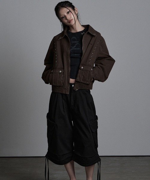 as you are（アズユーアー）の「◇ASYOUARE◇ストリング アイレット バミューダ パンツ STRING EYELET BERMUDA PANTS（カーゴパンツ・レディース・チャコール/ブラック・M/S）」の10枚目の写真