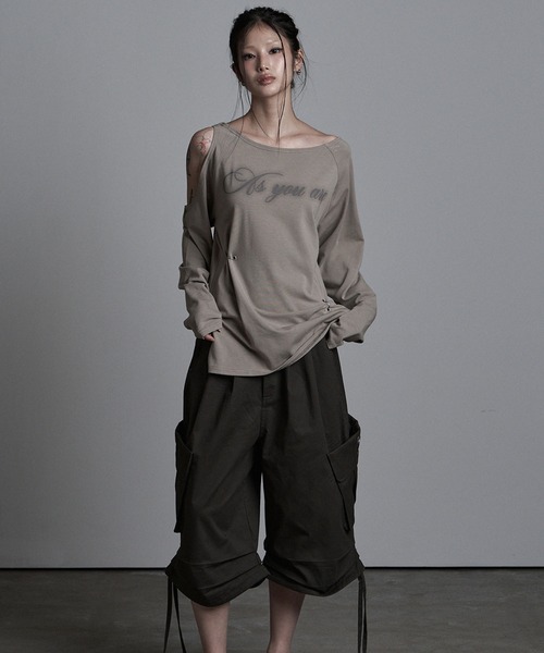 as you are（アズユーアー）の「◇ASYOUARE◇ストリング アイレット バミューダ パンツ STRING EYELET BERMUDA PANTS（カーゴパンツ・レディース・チャコール/ブラック・M/S）」の16枚目の写真
