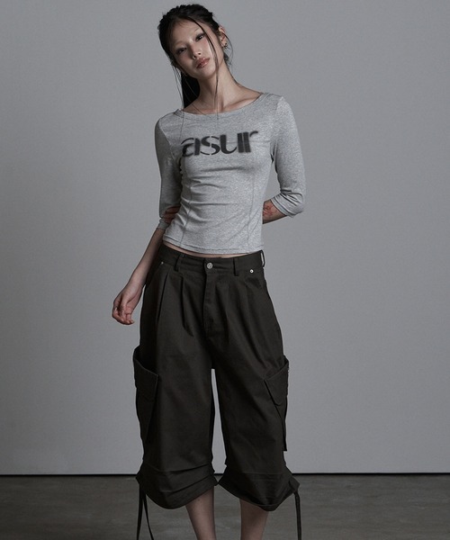 as you are（アズユーアー）の「◇ASYOUARE◇ストリング アイレット バミューダ パンツ STRING EYELET BERMUDA PANTS（カーゴパンツ・レディース・チャコール/ブラック・M/S）」の19枚目の写真