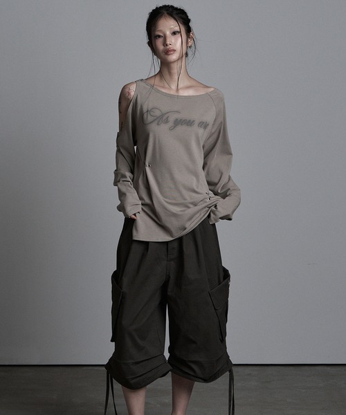 as you are（アズユーアー）の「◇ASYOUARE◇ストリング アイレット バミューダ パンツ STRING EYELET BERMUDA PANTS（カーゴパンツ・レディース・チャコール/ブラック・M/S）」の17枚目の写真