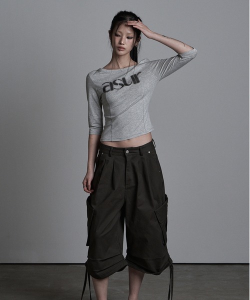 as you are（アズユーアー）の「◇ASYOUARE◇ストリング アイレット バミューダ パンツ STRING EYELET BERMUDA PANTS（カーゴパンツ・レディース・チャコール/ブラック・M/S）」の20枚目の写真