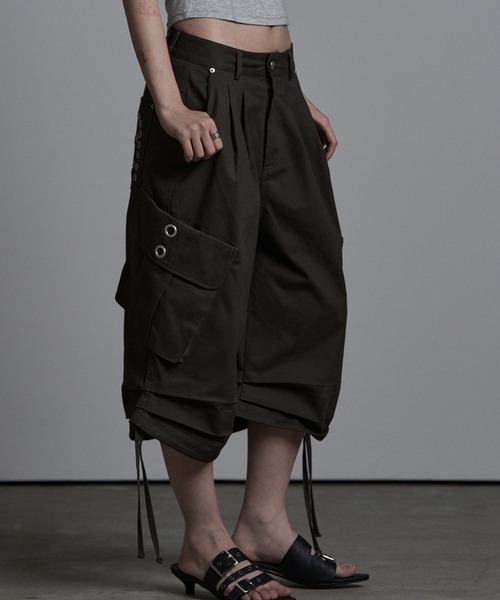 as you are（アズユーアー）の「◇ASYOUARE◇ストリング アイレット バミューダ パンツ STRING EYELET BERMUDA PANTS（カーゴパンツ・レディース・チャコール/ブラック・M/S）」の5枚目の写真