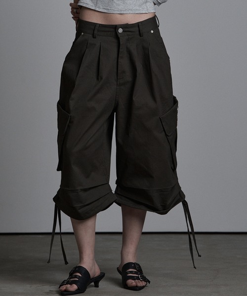 as you are（アズユーアー）の「◇ASYOUARE◇ストリング アイレット バミューダ パンツ STRING EYELET BERMUDA PANTS（カーゴパンツ・レディース・チャコール/ブラック・M/S）」の9枚目の写真