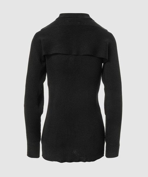 TAN(タン)の「2-PIECE RIBBED CARDIGAN(カーディガン/ボレロ・レディース・ブラック・FREE)」の2枚目の写真