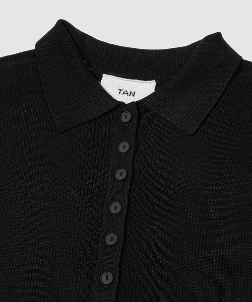 TAN(タン)の「2-PIECE RIBBED CARDIGAN(カーディガン/ボレロ・レディース・ブラック・FREE)」の4枚目の写真