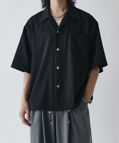 Loose fit linen touch HS shirt / ルーズフィットリネンタッチハーフ