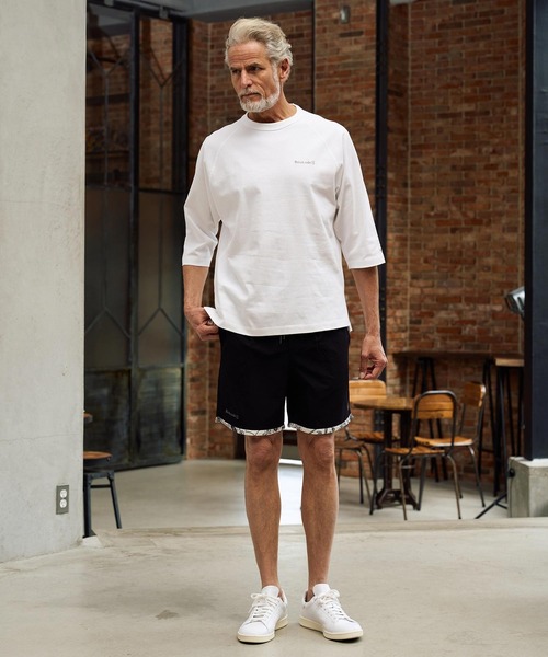 Maison code 13(メゾンコードサーティーン)の「mlt5603-raglan sleeve cut sew ラグランスリーブカットソー(M26S-28)(Tシャツ/カットソー・メンズ・ネイビー/ホワイト/ブラック・S/M/L/XL)」の8枚目の写真