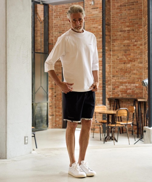 Maison code 13(メゾンコードサーティーン)の「mlt5603-raglan sleeve cut sew ラグランスリーブカットソー(M26S-28)(Tシャツ/カットソー・メンズ・ネイビー/ホワイト/ブラック・S/M/L/XL)」の9枚目の写真