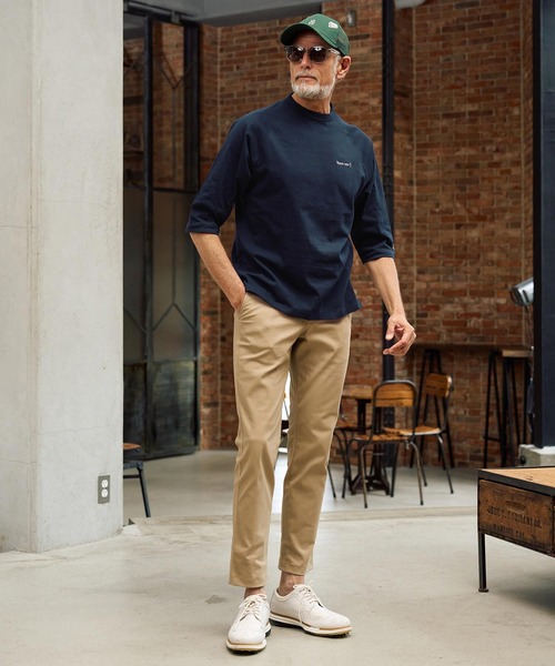 Maison code 13(メゾンコードサーティーン)の「mlt5603-raglan sleeve cut sew ラグランスリーブカットソー(M26S-28)(Tシャツ/カットソー・メンズ・ネイビー/ホワイト/ブラック・S/M/L/XL)」の13枚目の写真