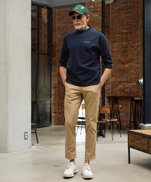 Maison code 13(メゾンコードサーティーン)の「mlt5603-raglan sleeve cut sew ラグランスリーブカットソー(M26S-28)(Tシャツ/カットソー・メンズ・ネイビー/ホワイト/ブラック・S/M/L/XL)」の14枚目の写真