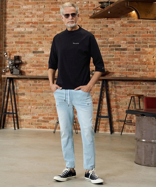 Maison code 13(メゾンコードサーティーン)の「mlt5603-raglan sleeve cut sew ラグランスリーブカットソー(M26S-28)(Tシャツ/カットソー・メンズ・ネイビー/ホワイト/ブラック・S/M/L/XL)」の19枚目の写真