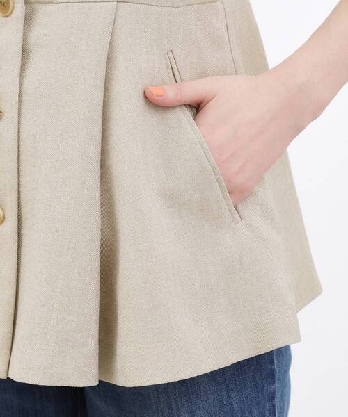 grove(グローブ)の「【カセット服】リネンライク ペプラムビスチェ(シャツ/ブラウス・レディース・ベージュ/ブラック/グレー・02/03/04)」の22枚目の写真
