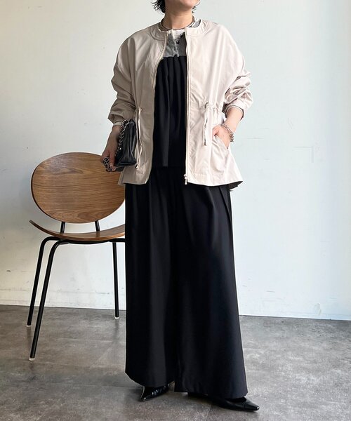 un dix cors（アンディコール）の「フロントタックジレセット（ワンピース・レディース・ブラック/ベージュ/イエロー・FREE）」の19枚目の写真