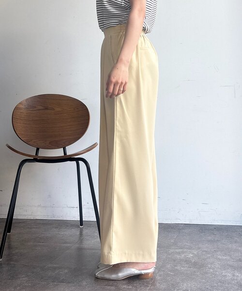 un dix cors（アンディコール）の「フロントタックジレセット（ワンピース・レディース・ブラック/ベージュ/イエロー・FREE）」の8枚目の写真