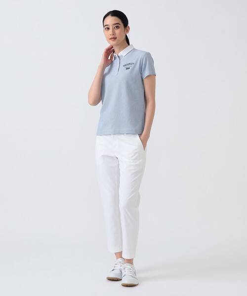 BEAMS GOLF（ビームスゴルフ）の「PURPLE LABEL / スリット ストレッチ サブリナパンツ（吸水速乾・UVカット）（その他パンツ・レディース・ピンク/ネイビー・SMALL/MEDIUM/LARGE）」の9枚目の写真
