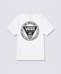 VANS（バンズ）の「キッズ PATCHED IN Tシャツ / Patched In SS White VN000MM1WHT1（Tシャツ/カットソー）」