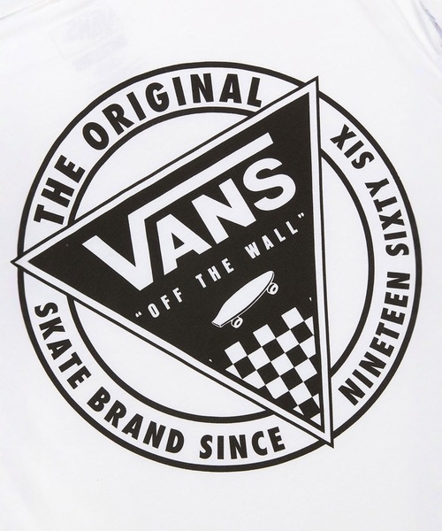 VANS（バンズ）の「キッズ PATCHED IN Tシャツ / Patched In SS White VN000MM1WHT1（Tシャツ/カットソー・キッズ・ホワイト・MEDIUM/SMALL）」の4枚目の写真
