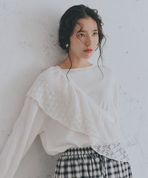 studio CLIP | マルチWAY12ゲージレース付きプルオーバー(ニット/セーター)