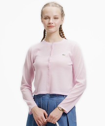 LACOSTE(���R�X�e)�̊ێ񃉃� �N���b�v�h�� �n�C�Q�[�W�j�b�g�J�[�f�B�K��(�J�[�f�B�K��/�{����)