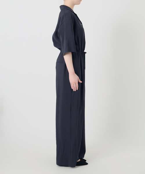 SLOBE IENA（スローブイエナ）の「《WEB限定/》ハーフスリーブオールインワン（つなぎ/オールインワン・レディース・ブラック/ネイビー・36/38）」の11枚目の写真