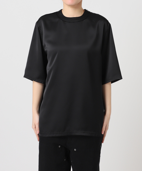 CITYSHOP(シティーショップ)の「SATIN Tシャツ(Tシャツ/カットソー・レディース・ホワイト/ブラック/シルバー・FREE)」の10枚目の写真