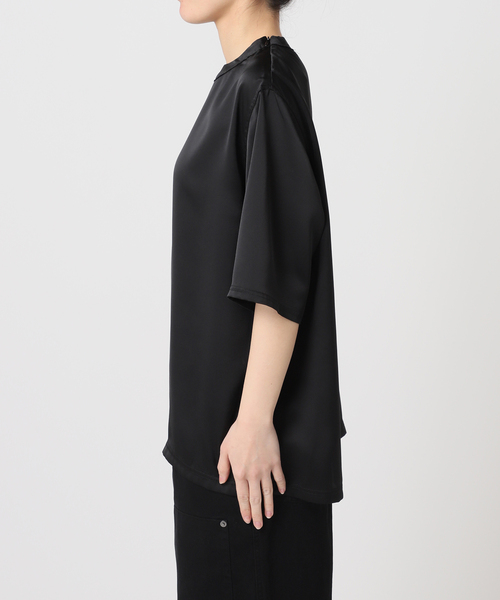 CITYSHOP(シティーショップ)の「SATIN Tシャツ(Tシャツ/カットソー・レディース・ホワイト/ブラック/シルバー・FREE)」の11枚目の写真