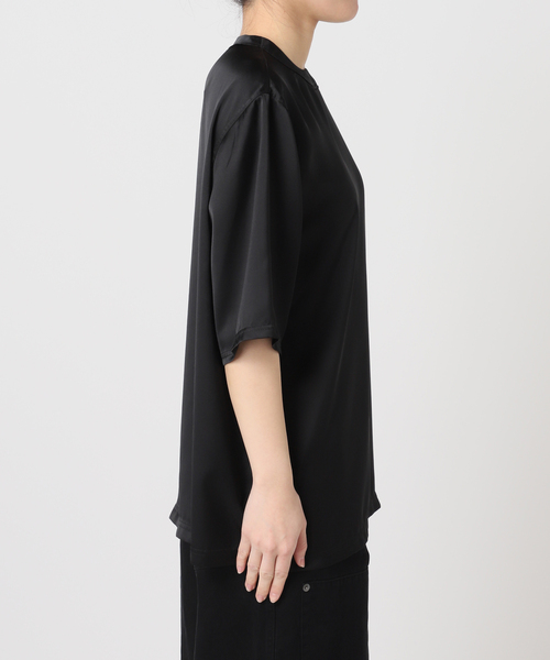 CITYSHOP(シティーショップ)の「SATIN Tシャツ(Tシャツ/カットソー・レディース・ホワイト/ブラック/シルバー・FREE)」の13枚目の写真
