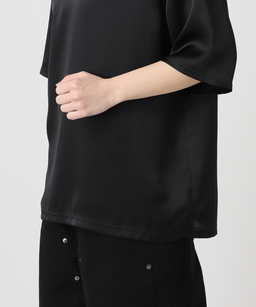 CITYSHOP(シティーショップ)の「SATIN Tシャツ(Tシャツ/カットソー・レディース・ホワイト/ブラック/シルバー・FREE)」の15枚目の写真
