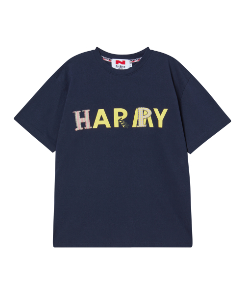 Beyond Closet（-）の「[コレクションライン] ハンドメイドパッチディテール 20番手半袖Tシャツ ネイビー（Tシャツ/カットソー・メンズ・その他・MEDIUM/LARGE）」の2枚目の写真