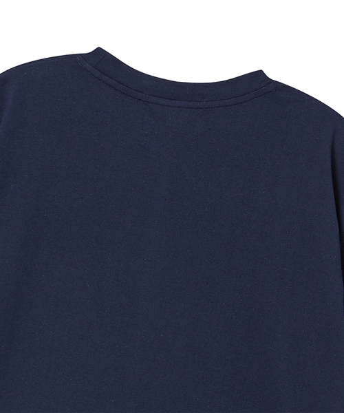 Beyond Closet（-）の「[コレクションライン] ハンドメイドパッチディテール 20番手半袖Tシャツ ネイビー（Tシャツ/カットソー・メンズ・その他・MEDIUM/LARGE）」の6枚目の写真