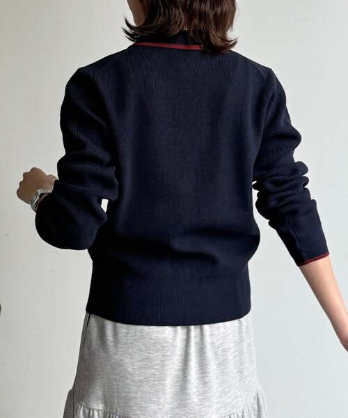 U.S. POLO ASSN.（ユーエスポロアッスン）の「襟付きニットボタンカーディガン（カーディガン/ボレロ・レディース・ネイビー/ピンク/アイボリー/チャコールグレー・FREE）」の10枚目の写真