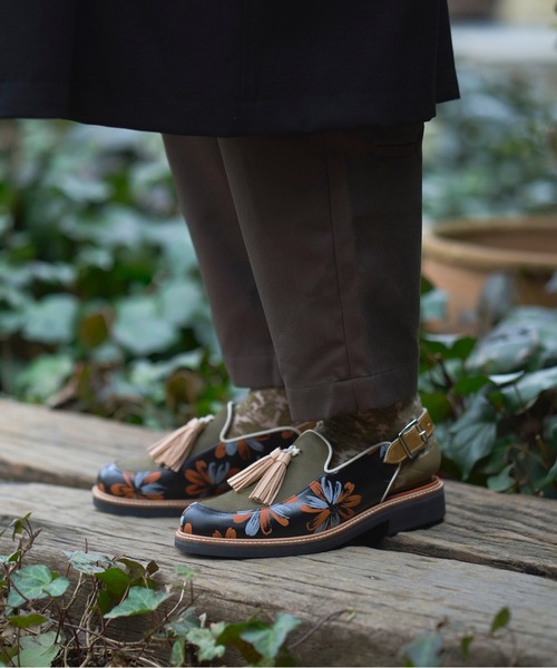 JUCO.（ジュコ）の「オレンジブーケスリッポン（スリッポン・レディース・ブラック・22.5cm/23.5cm/24.5cm/25.5cm）」の3枚目の写真