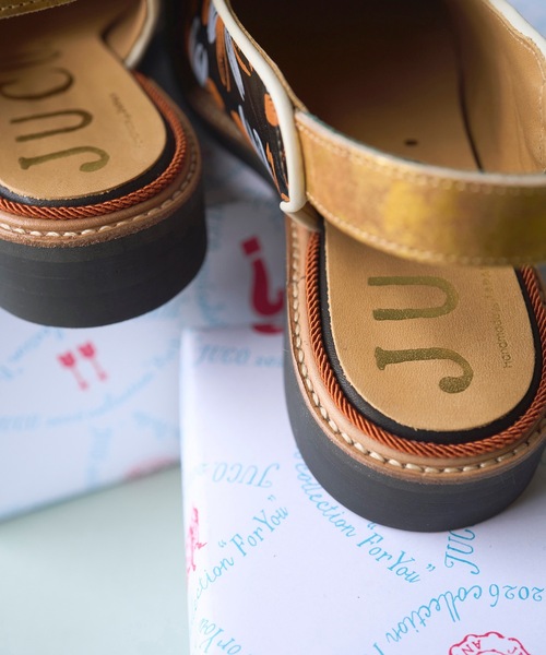 JUCO.（ジュコ）の「オレンジブーケスリッポン（スリッポン・レディース・ブラック・22.5cm/23.5cm/24.5cm/25.5cm）」の9枚目の写真