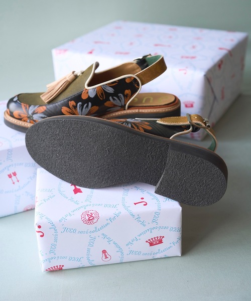 JUCO.（ジュコ）の「オレンジブーケスリッポン（スリッポン・レディース・ブラック・22.5cm/23.5cm/24.5cm/25.5cm）」の10枚目の写真